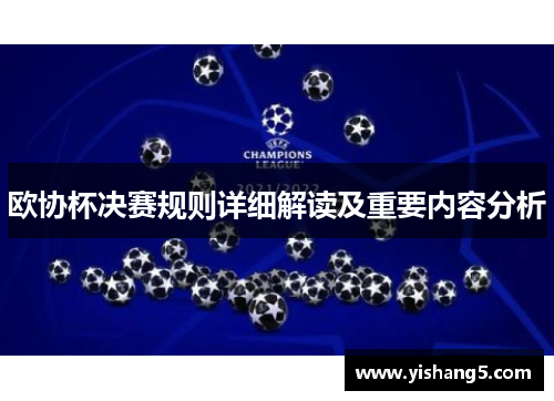 欧协杯决赛规则详细解读及重要内容分析